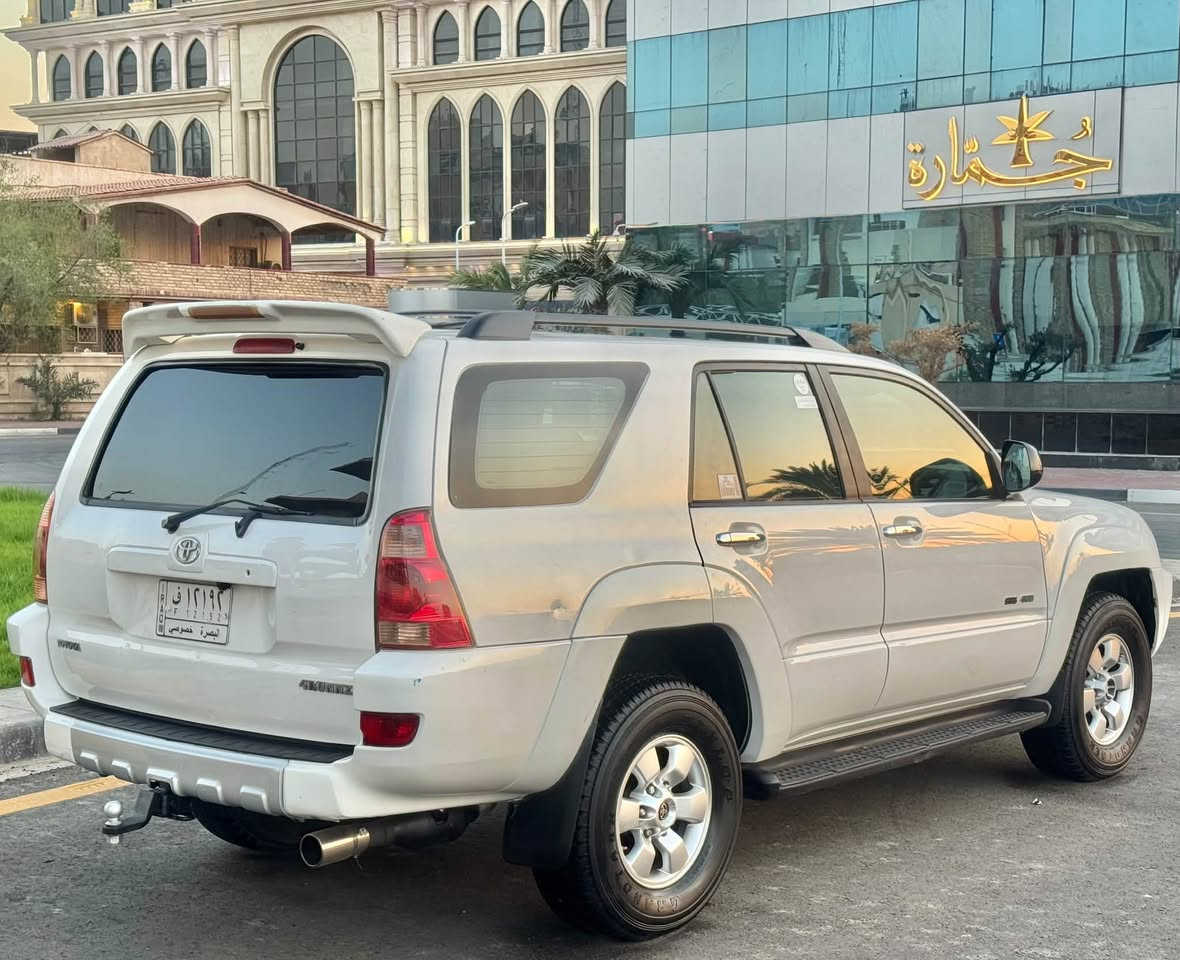 السلام عليكم للبيع تويوتا فوررنر موديل 2004 وارد امريكي كلين تايتل سيارة كفالة عامة من الضربة والتبديل والفتح بيها صبغ قطعين فقط ولباقي كفالة مكينة وكير مكفولات حجم المحرك 6سلندر 4000 حدادية وتخم تاير كلة جديد تبريد قطعتين ثلج شاشة وكامرة رقم بصرة الماني سنوية 2028 سيارة جاهزة برغي ما بيها نقص وجديدة جداً على وضع الشركة .

_______________________________________

العنوان : البصرة الامن الداخلي.

السعر : 99 وبيها مجال 

للأستفسار الأتصال:***********/***********
