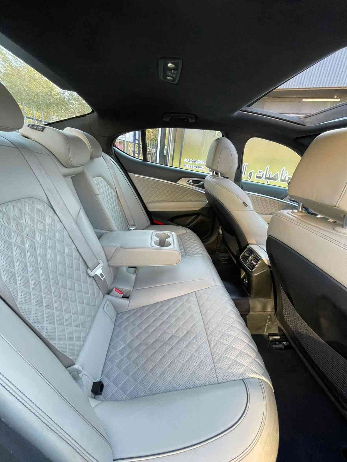 g70 موديل 2023 للبيع
‎‏‎ المحرك v6
تون تيربو t3.3

السياره مرقم نجف  
السياره مابيها كل نقص مكفولة كفالة عامة
فول مواصفات
فتحة سقف (بانوراما)
داخل كريمي
‎:- بصمة
‎‏‎:- تشغيل عن بعد
‎‏‎:- كشنات ميموري سيت
‎‏‎:-كشنات تدفئة تبريد
‎‏‎:- ستيرن كهرباء + هيتر
‎‏‎:- 5 وضعيات قيادة ( Eco - Comfort - Sport - Sport
‎‏plus - Custom )
‎ -: گزوز رياضي بلاد الصوت
‎‏‎‏:- Auto Hold
‎‏‎:- سستم سماعات (Lexicon )
‎‏‎:- شاشة كبيرة كاربلاي وتحكمات كامله
‎‏‎:- كيجات ديجيتال
‏‎‏‎:- رادارات امامي وخلفي وجانبي
‎‏‎: حساسات امامي وخلفي
‎‏‎:- نظام تحديد المسار
‎‏‎:- دسكات بريمبو بلاد
‎‏‎:-مري شفط +اشارة +تعتيم الضوء
‎‏‎:- لايت LED امامي خلفي
‎‏‎:-دخول ذكي مع انارة ترحيب
‎‏‎:-قيادة ذاتية
‎‏‎:-تحديد مسار+مثبت سرعه
‎:. تحذير فتح الباب اذا كان احد بجانب السياره
‎:. قطعتين تبريد
‎:. كشن السائق حضن على مود sport + sport plus
‎:.تو ويل
‎:. ماسحات اوتو تتحسس المطر
‎:. ترحيب علامه Genesis
‎: نقطه عمياء
‎:. شفتات ستيرن
‎:. هيتر بل مري
الضرر السياره جنطة و جاملغ  خلفي
سستم وع شرط السياره شغاله بلاد وع الضمان
السيارة شهداء 9 أشهر وتصير حرة اسويلك وكالة عامة 
مكان السياره بغداد

***********

نص مكتوب في الصور:
- *********** ***********