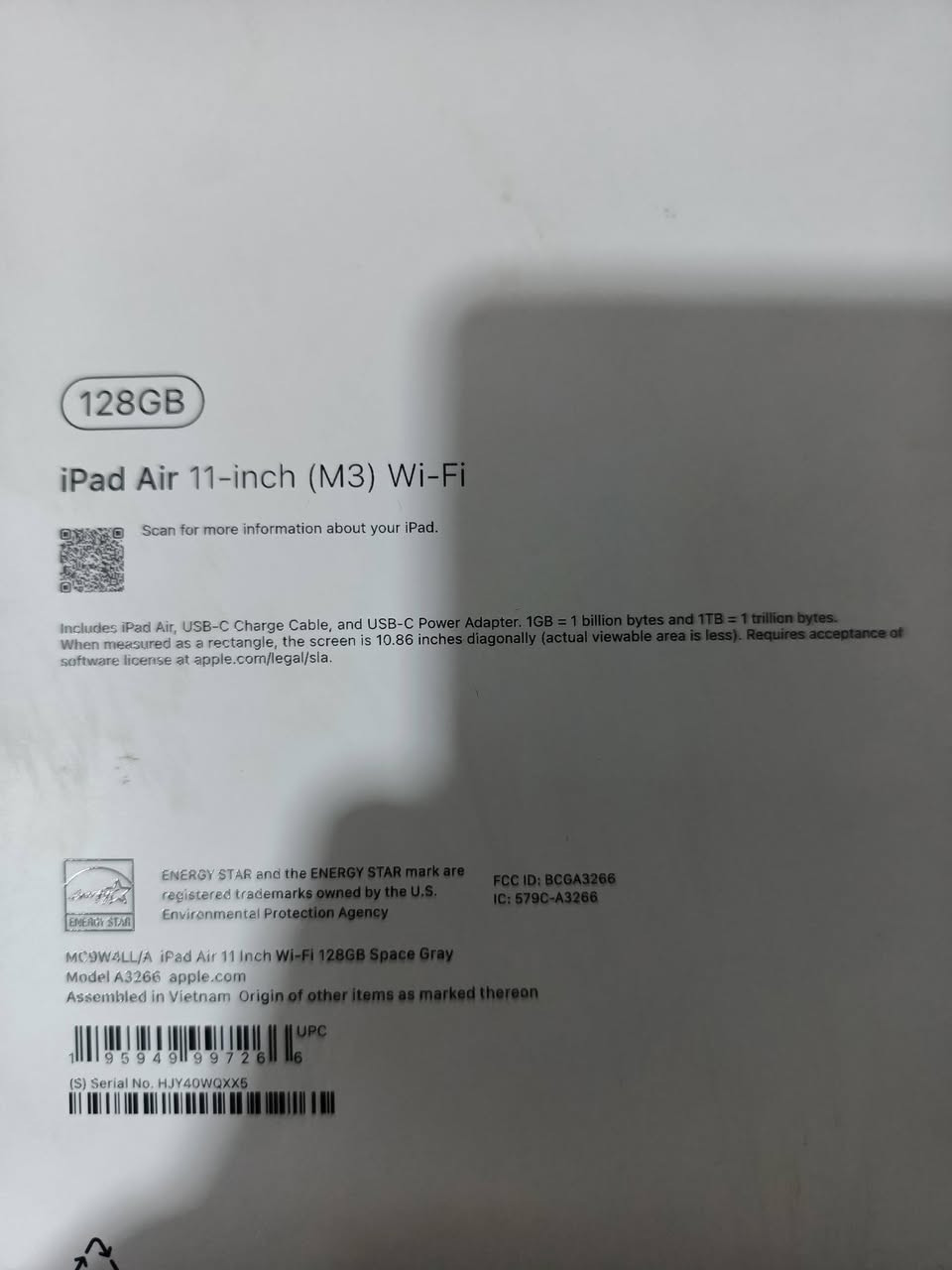 للبيع ipad air 7gen m3
ايباد نظيف بنسبة 100٪ نسبة البطارية88٪
ما بي ولو شخط واحد صغير الايباد محافظ علية وحان فقط للقراءة لا غير تاريخ الشراء 20/5/2025 ما صار بس سنه واربعة أشهر الايباد تم اصدارة 4/2025 شهر نزل ويا m4 
 السعرر 800 الف وبي مجال والف عافيه للمشتري 
للاستفسار :***********
