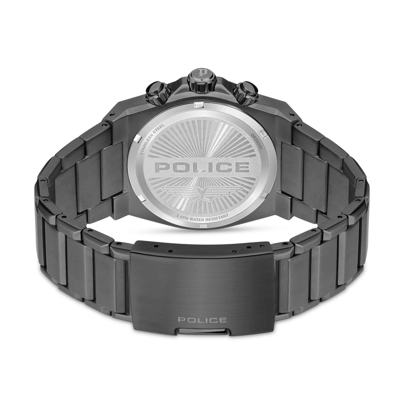 Police PEWGK2239107 Mens Watch Airflow 
اصلي وكاله حصرا من ايطاليا لباب بيتك 🇮🇹🇮🇶
ساعة بوليس (Police Airflow) الأصلية رجالية ⌚
تفاصيل الساعة:
 الموديل: PEWGK2239107
 الماكينة: كوارتز (بطارية) 
سناتر: الوقت، التاريخ، اليوم، ونظام 24 ساعة.
 المعدن: ستيل أصلي كامل ثقيل (رمادي/Grey) ضد الصدأ والتحسس.
 الميناء: أزرق، والعقارب والمؤشرات تضوي بالظلمة (فوسفورية).
 الجام: زجاج معدني مقوى مقاوم للخدش.
 الحجم: قياس القالب 43 ملم (حجم وسط ومرتب على كل إيد).
 مقاومة الماء: 5 ATM (تتحمل غسل الإيد والمي اليومي).
 الملحقات: العلبة الأصلية، الكتالوك، وضمان لمدة سنتين.
🚚 التوصيل: متوفر لكل محافظات العراق
📩 للطلب: راسلنا على الخاص أو عبر الواتساب
العنوان 📍: بغداد - شارع فلسطين - تقاطع النخله - مقابل جسر المشاه - معرض ساعات رسل لبيع وتصليح الساعات 
***********
السعر ٢٥٠$
