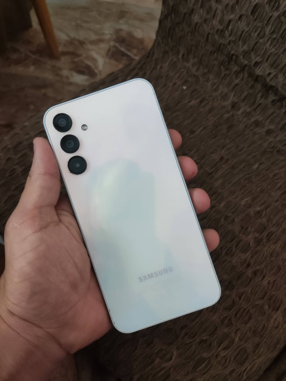 Galaxy A 15
Memory 128 

جهاز شغال كل شي مابي عدة الكسر الي بالشاشة مامأثر نهائياً على اللمس 

مكاني ديالى بعقوبة
التواصل messenger 
او WhatsApp ***********
او الاتصال ***********
