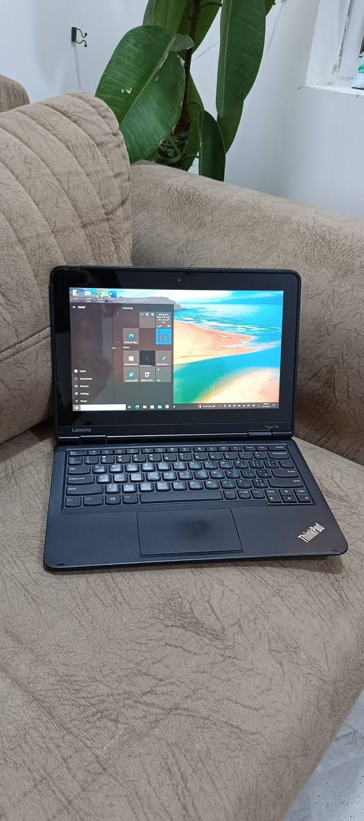 لابتوب للبيع lenovo 11e الاصلي وليس كروم 
الجيل السادس ( لمس وقلاب يعمل بثلاث وضعيات) 
بي ضرر بسيط بالزاوية بالگفر 
مستعجل جدا على بيعته ويلي ما يعرف يثمن ليكسر بالسعر وشفتو شغله ونظافته بالفيديو 
السعر 150 وبي مجال
*********** 
مكاني الرمادي المركز
