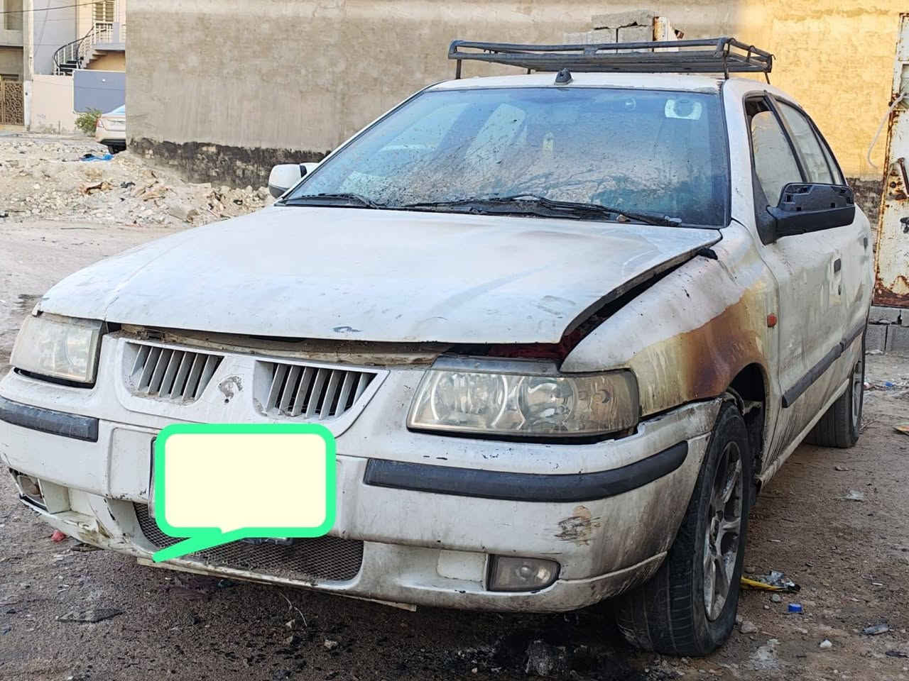 سمند 2012محورة كورلا بيكاتشو محترگة ألضفيرة ولكهربائيات كما مبين بلصورة مكينة وگير شغالات ألسيارة بأسمي للتواصل ع *********** بصرة
