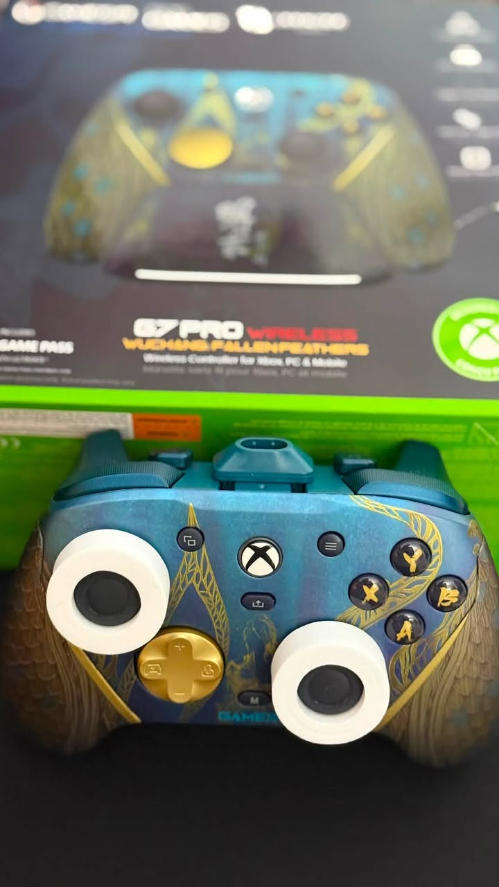 (Open box )📦 gamesir g7pro wotchang
الغنية عن التعريف للاكس بوكس-pc-اندرويد 

🔺اغراضها كدامك كاملة مكملة مع رقم السيريل نمبر

🔺سبب البيع حولت ماوس وكيبورد ماخذها جديدة مع العلم
***********
توصيل موجود 🚚
