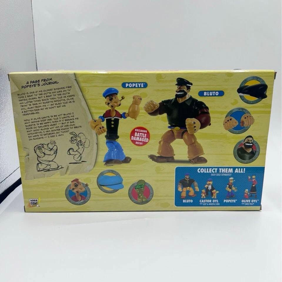 سيت مجسمات بباي وبلوتو (Popeye vs bluto)
 إصدار شركة Boss Fight Studio
مفصليات مع ملحقات وراس أظافي و ايدي للتبديل💥
منتج جديد بتقفيله الشركة🥰
للاستفسار خاص🙏
متوفر خدمة توصيل لكل محافظات العراق🚕

نص مكتوب في الصور:
- POPEYE CLASSICS