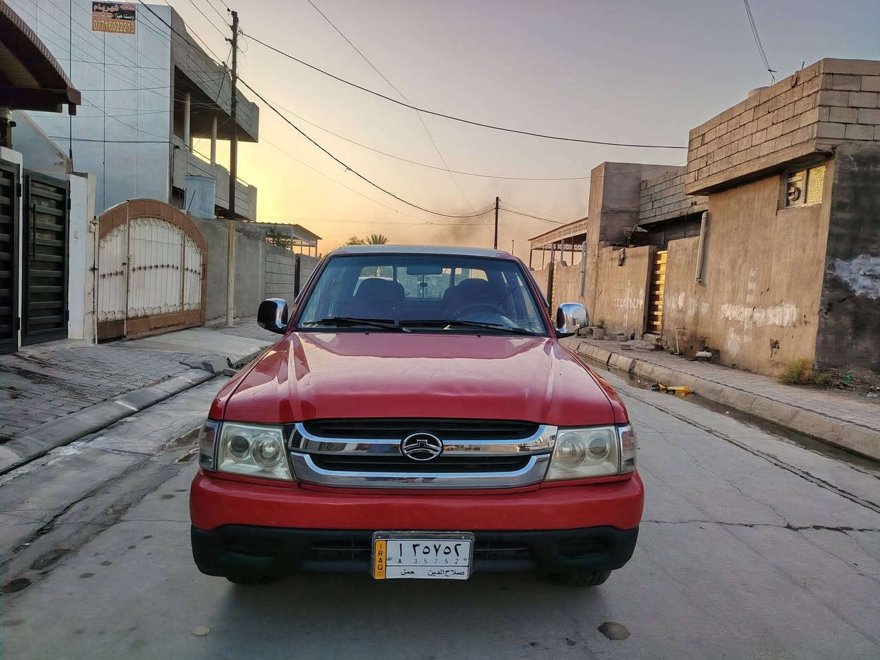 دير ٢٠١٢ مكفولة عدا باب واحد اشوية بي صبغ رقم صلاح الدين مشروع وطني شرط التحويل كير محرك تبريد كله شرط 
السعر ٦٠ بي مجال 
***********
مكان كركوك
