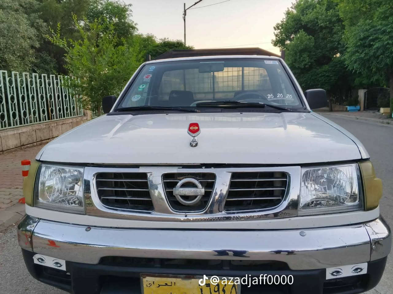 بۆڤرۆشتن پیکاب نیسان 2002ئاڕم پلاستیک سلێمانیی تایەی تازە عام بۆیاخ بۆسیعر تێلبکە *********** ئەدمینسوپاس

نص مكتوب في الصور:
- @azadjaff0000