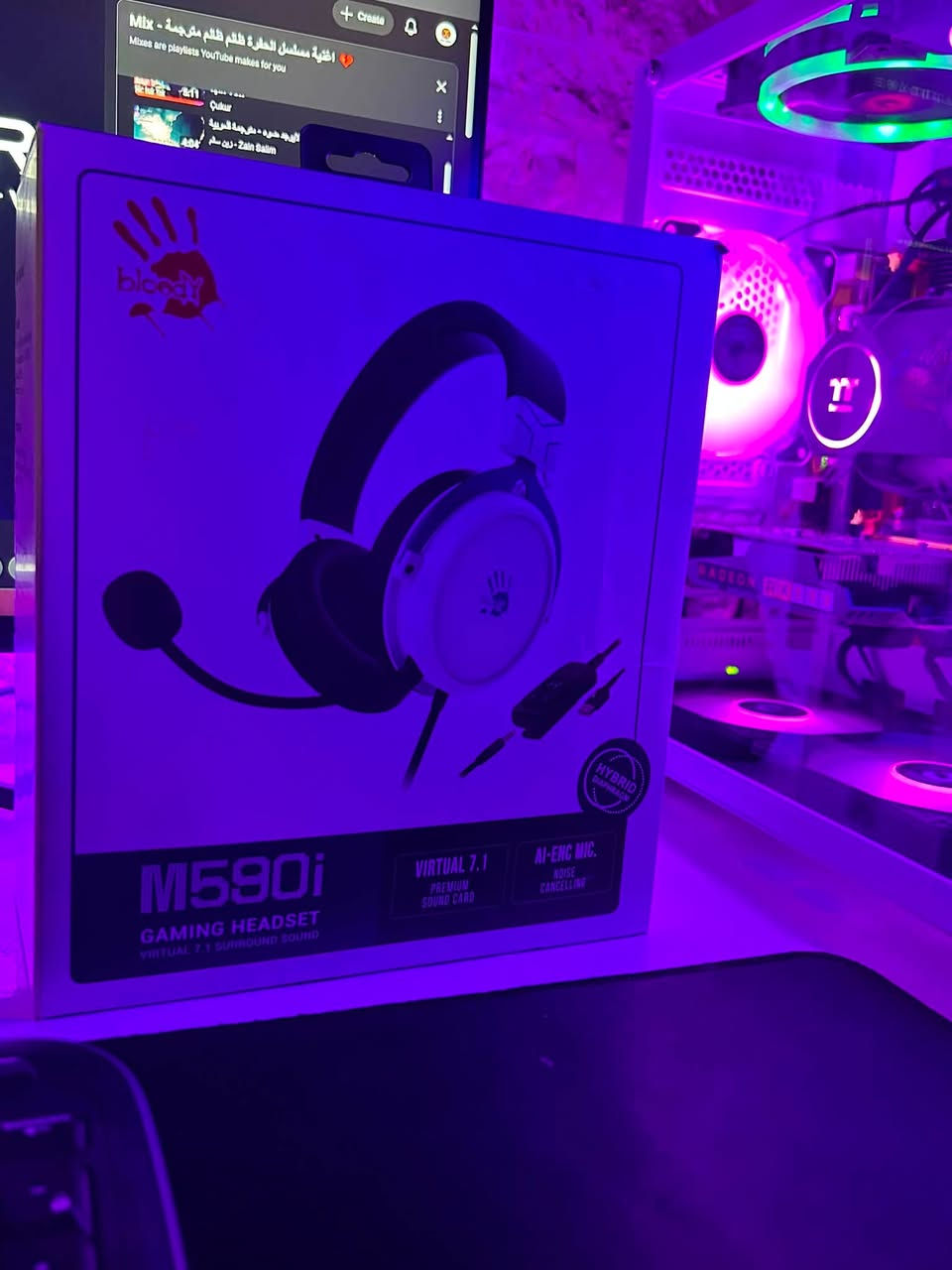 � سماعة Bloody M590i Gaming Headset 🎧
🔥 عرض خاص وبسعر مميز 🔥

✅ صوت محيطي Virtual 7.1

✅ مايك عازل للضوضاء AI-ENC

✅ راحة عالية للاستخدام الطويل

✅ مناسبة للألعاب، الدردشة، والمشاهدة

💰 السعر: 35,000 دينار

يتوفر لون اسود ايضا

توصيل موجود 

عنواني زيونة

***********
