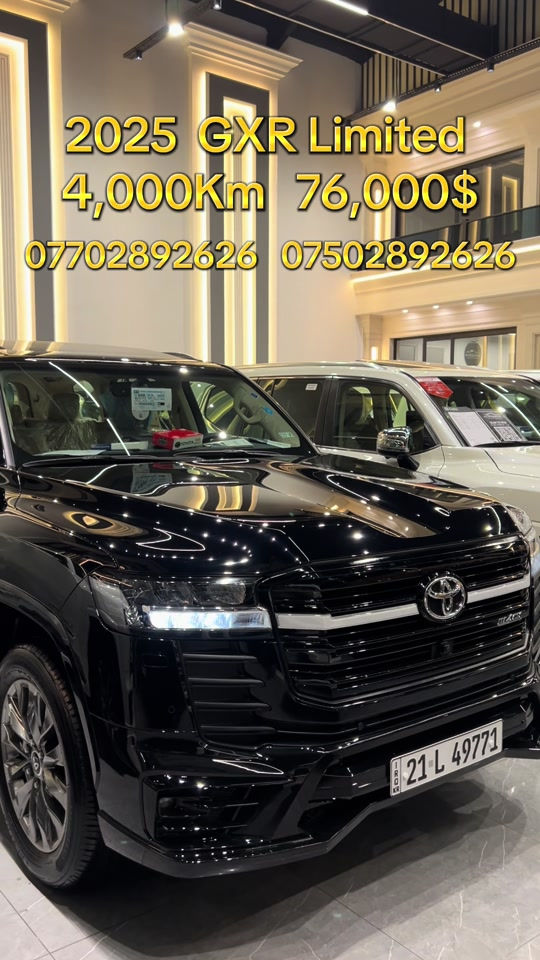 #iran #iraq #erbil #kurdistan #toyota 2025  GX.R Limited 4000Km   76,000$   ***********  ***********
