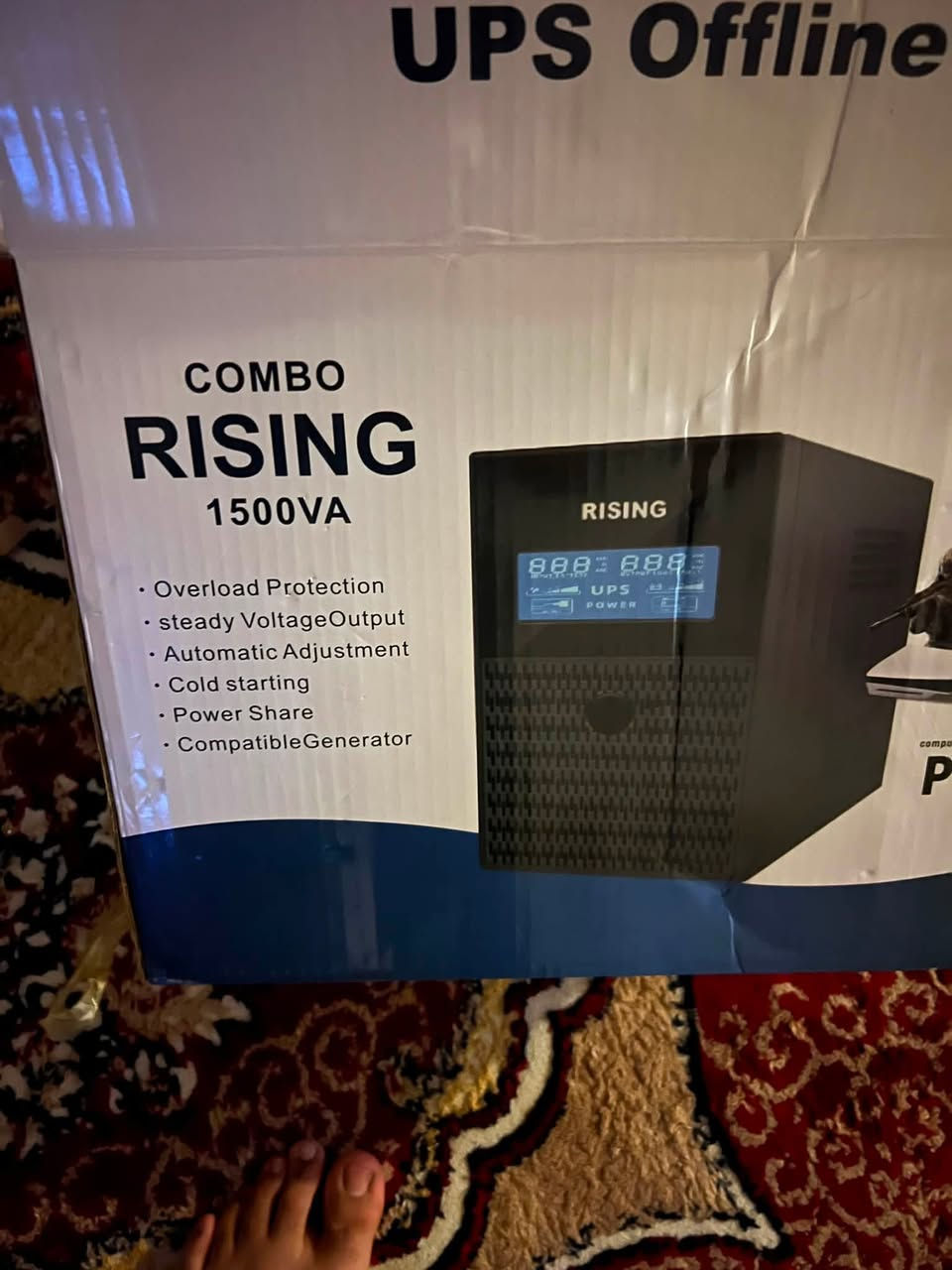UPS للبيع
1500va
نوعيه كلش زينه
ستخدام اقل الشهر 
سبب البيع بعت البلي
سعر 60 
يوجد توصيل 
***********
