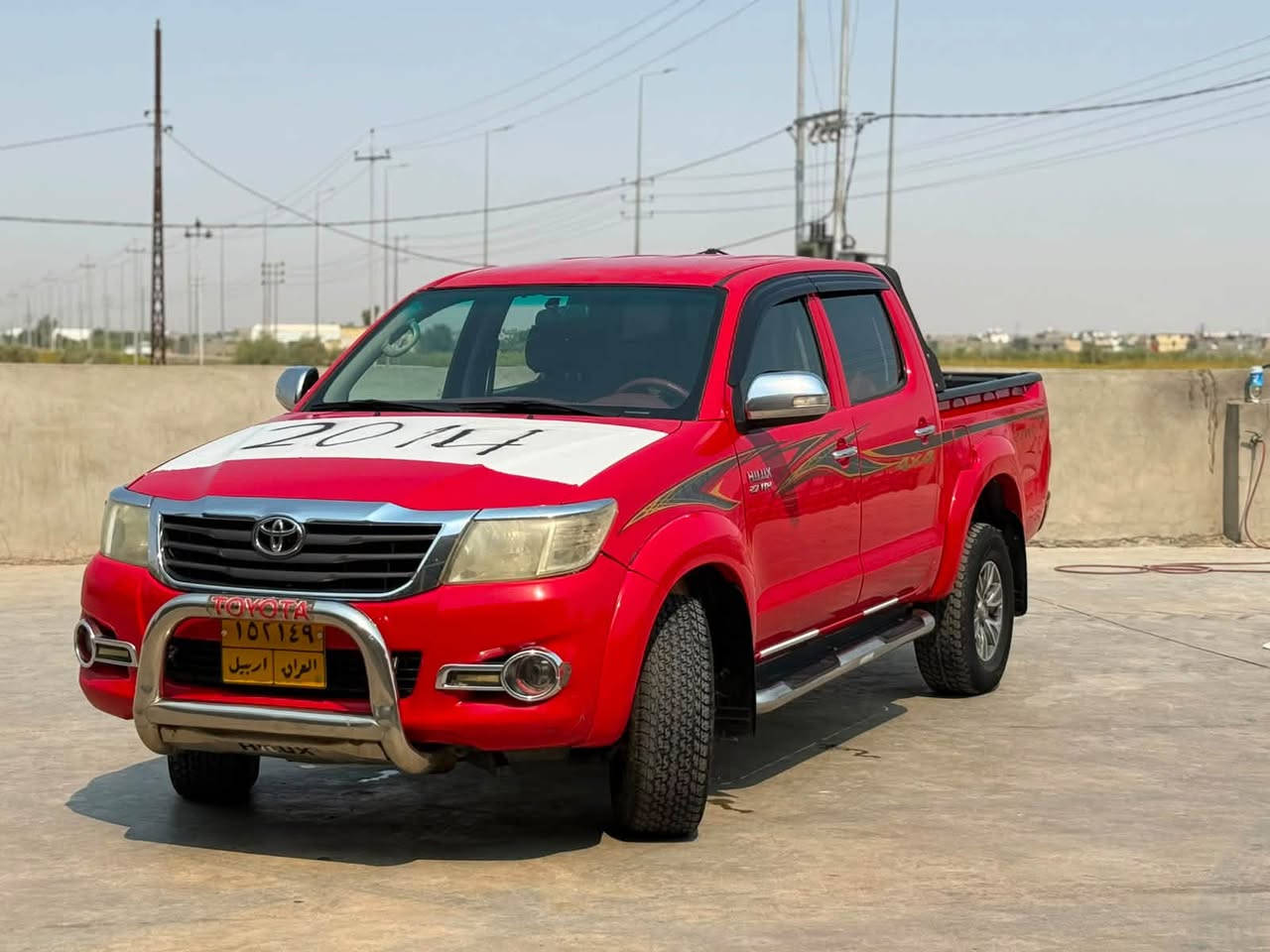 :

🚘 تويوتا هايلوكس 4×4 🔥
📅 موديل 2014 | ⛽ بانزين | ⚙️ كير عادي
🇯🇵 شركة سيد نهرو | 🔢 رقم شمالي
✨ ويل كروم | 🛞 تخم تاير
❄️ تبريد | 🛡️ كفالة عامة
✅ ما بيها أي نقص 
المكان واسط الزبيديه

📞 للاستفسار والجادين:***********

‭***********‬
