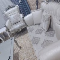 طقم رئاسي مصري • كنب ٣ أبواب • طاولات زجاج