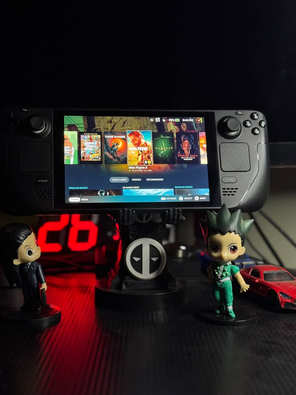 Steam deck LCD
نضافة 100% ذاكرة 256GB 
وطبعا مفعل بي حسابنا الستيم اوفلاين ومحملين بي مجموعة العاب ❤️

السعر : 525 الف 🔥

موقعنا : البصرة / العشار / شارع الكويت / مقابل الكراج 

*توصيل متوفر لكل المحافضات العراقية ❤️
