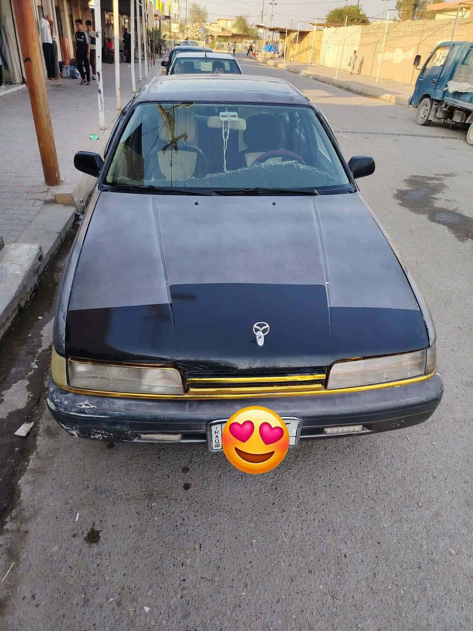 السلام عليكم للبيع سياره مازده 626 موديل 1988 كير مكينه شرط رقم كركوك شرط التحويل سنويه صاقطه بل 2018 بيع او مراوس حسب القناعه ***********
