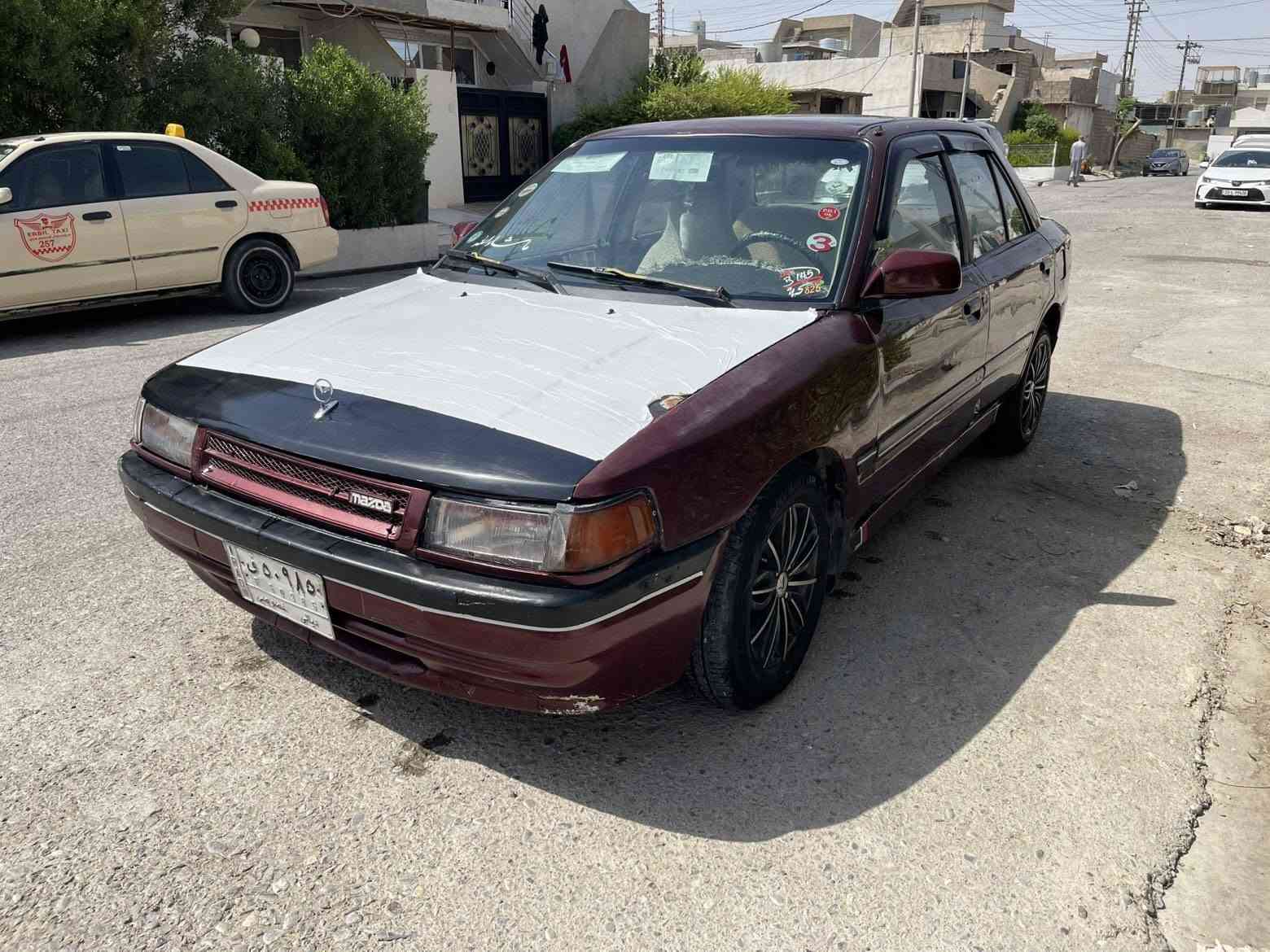 مازدا ٣٢٣ مؤديل ١٩٩٢ گير اتؤماتيك مه كينه ٨و به خ سه نه وى و ئه وه ليات به شه رت گيرو مه كينه به شه رت كاره باى و ته قه و ره قه ى به شه رت شوين هه ولير نرخى ٢٠ وه ره قه 
و كه ميك مه جال ژ. م*********** أربيل, العراق

