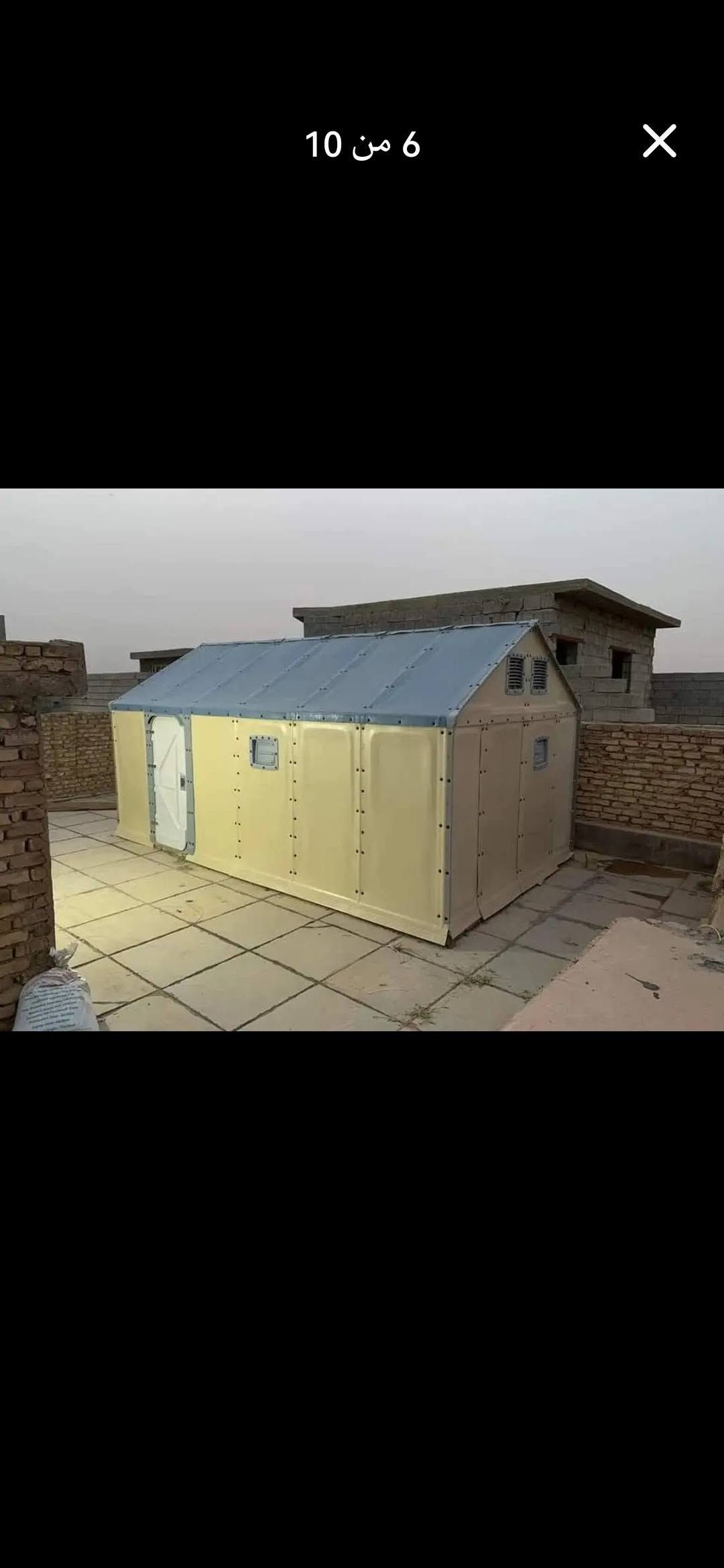 🏕️ خيمة فوم كبس للبيع 

خيمة عملية ومميزة، مناسبة للاستراحات والمضافات والحدائق والمناسبات 🌿✨

🔹 المادة: فوم كبس بسماكة 5 ملم
🔹 الأبعاد: 6 × 4 متر
🔹 الارتفاع: 3 متر مع الأقواس
🔹 الموقع: الموصل – نينوى 📍
🔹 تتوفر خدمة التوصيل 🚚

✅ تصميم عملي
✅ مساحة واسعة
✅ مناسبة للاستخدامات المتعددة
✅ إمكانية التوصيل

📞 للاستفسار والتواصل:
***********
📱 متوفر واتساب موصل, نينوى

نص مكتوب في الصور:
- 6 من 10