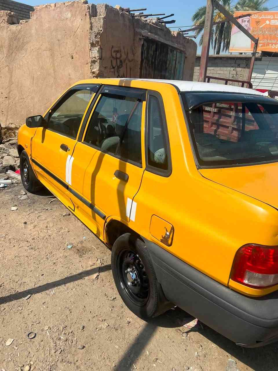 سايبه موديل ١٤ مصفره هيئه وغرامات مكينه وكير وتبريد خير من الله شواصي واحد معمر وثاني فطر صغير السياره بسمي السنويه لل ٣٠ (ابيع اقساط )مكاني بغداد التاجي الرقم ***********
