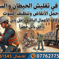 تفليش حيطان • نقل أنقاض • بابل
