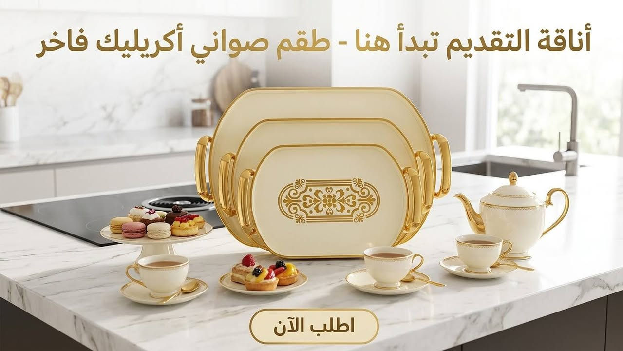 غطاء دبة غاز • طقم صواني أكريليك • غطاء ميكروويف