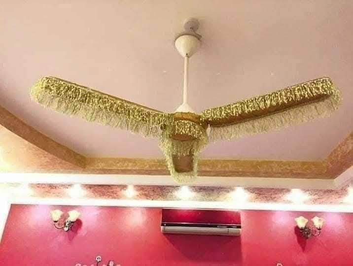 غلاف مروحة • ٥ قطع • تول أصلي