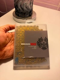 للبيع زنجيل SRAM XX1 ذهبي  للتواصل/07712389915☎️ مكاني بغداد زيونة 710...