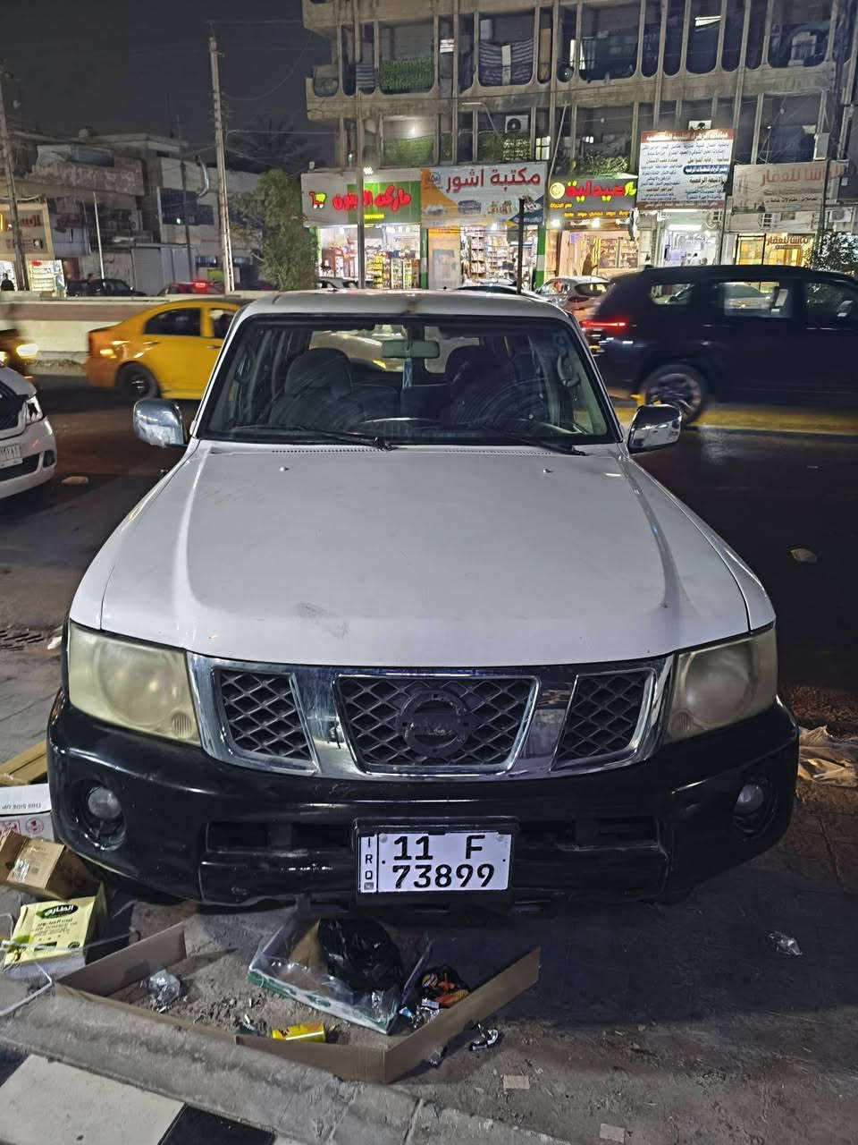 نيسان باترول موديل 2008 الممشى 100km مصبوغ حزام رقم بغداد تحويل مباشر محرك بلادي كير اوتوماتيك 
السعر: ١١٠ وبيها مجال 
رقم الهاتف:***********
