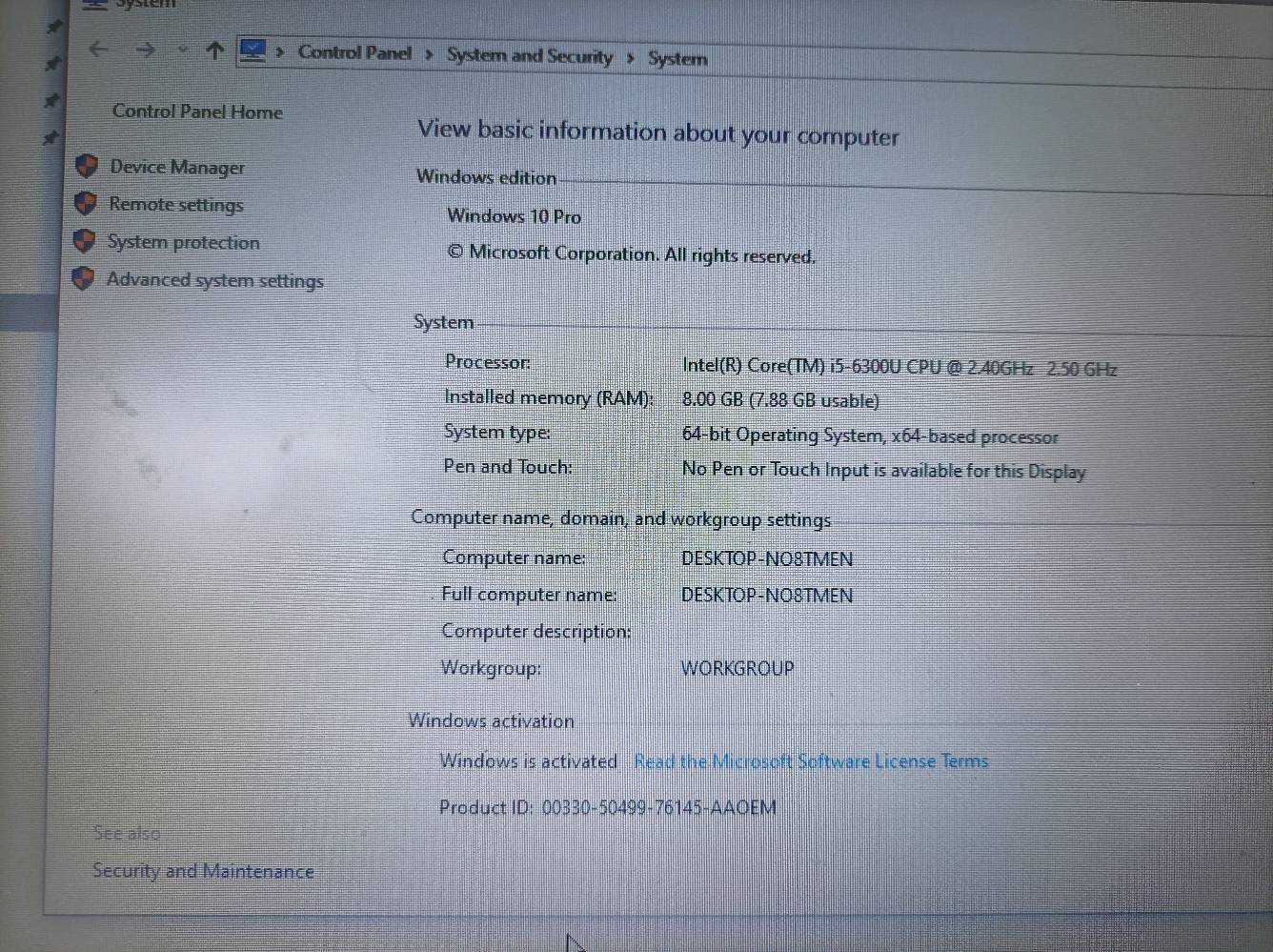 لاب توب نضيف مال بيت مواصفاته حلوة وسعرها مناسب
ممكن تذكرلي موديل اللابتوب بالضبط من HP؟ وإذا تعرف، شكد حجم الشاشة والهارد/SSD شكد سعته؟: 
كلها بل صور موجودات 
البطارية شلون وضعها هسه؟ تقريباً شكد تكعد بدون شاحن؟: 
ساعتين ونص وانا طفيتها والله
هل بيه أي عطل أو ملاحظة مهمة: حرارة، تهنيگ، صوت مروحة، أو شغلات ناقصة مثل الشاحن؟: 
لا ابد مال بيت وكلش نضيفه
الحالة الخارجية شلونها بالتفصيل: اكو خدوش، كسور، أو مفصلات بيها ضعف؟: 
لا بس تبين وسخه من الخارج
وين موقعك بالعراق حتى نوضح للناس مكان الاستلام؟ والسعر نهائي لو بيه مجال للمفاوضة؟: 
الموصل الجانب الايمن