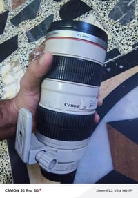 عدسة كانون 70/200 f2. 8 اصدار الاول تك تاركها 3 سنوات واحتاجيت ابيع مر...