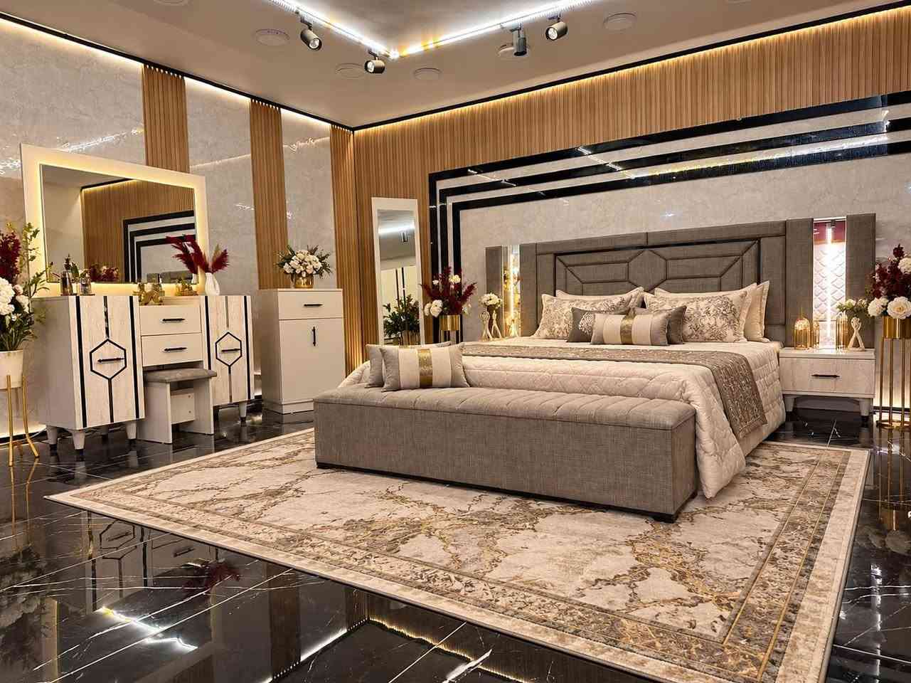 مرماريس المودرن • ١٠ قطع • سرير مخزن