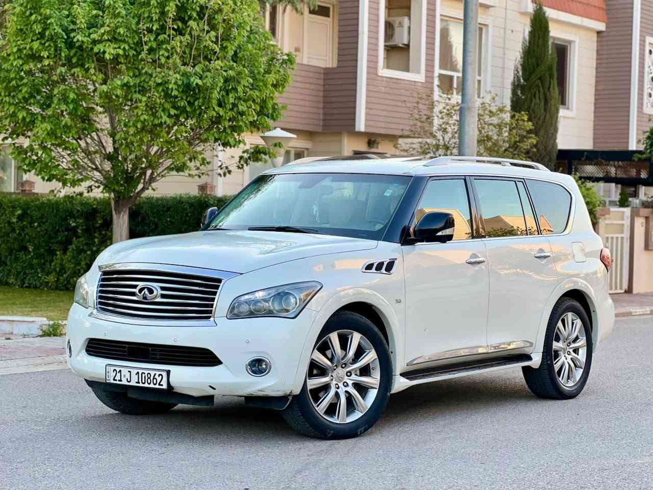 � للبيع INFINITI QX80 2014 خليجي – فل مواصفات 🔥

سيارة نظيفة جداً ومحافظ عليها، فخامة وهيبة وقوة V8، وتستحق المشاهدة على الطبيعة 👑

• محرك V8 سعة 5.6L
• دفع رباعي 4WD
• 7 مقاعد
• كاميرات 360°
• كاميرا خلفية
• رادار أمامي
• مثبت سرعة
• حساسات أمامية
• حساسات خلفية
• فتحة سقف كهربائية
• مقاعد جلد فاخر
• مقاعد أمامية كهربائية
• تبريد المقاعد الأمامية
• ذاكرة للمقاعد
• مقود كهربائي
• تحكم من المقود
• دخول ذكي
• تشغيل بصمة وزر Start/Stop
• شاشة وسطية
• نظام ملاحة
• Bluetooth
• نظام صوت فاخر
• شاشتان خلفيتان بمساند الرأس
• شاشة سقفية
• تكييف أمامي أوتوماتيك
• تكييف خلفي مستقل
• صف ثالث كهربائي
• باب خلفي كهربائي
• نظام AFS للإضاءة المتحركة
• كشافات ضباب
• مرايا كهربائية
• إشارات بالمرايا
• جنوط ألمنيوم
• عتبات جانبية
• روف راك
• زجاج خلفي مظلل
• ABS
• مانع انزلاق
• نظام ثبات إلكتروني
• Airbags متعددة
• مراقبة ضغط الإطارات

✨ سيارة نظافتها مميزة جداً، 
***********
