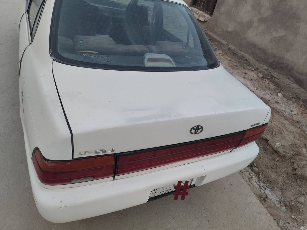 كورلا 1993 
محرك 1800
منظومة تبريد جديدة شغاله 
مكفولة من العيب الشرعي 
السعر 48 
المكان الغراف ذي قار 
التواصل ***********
