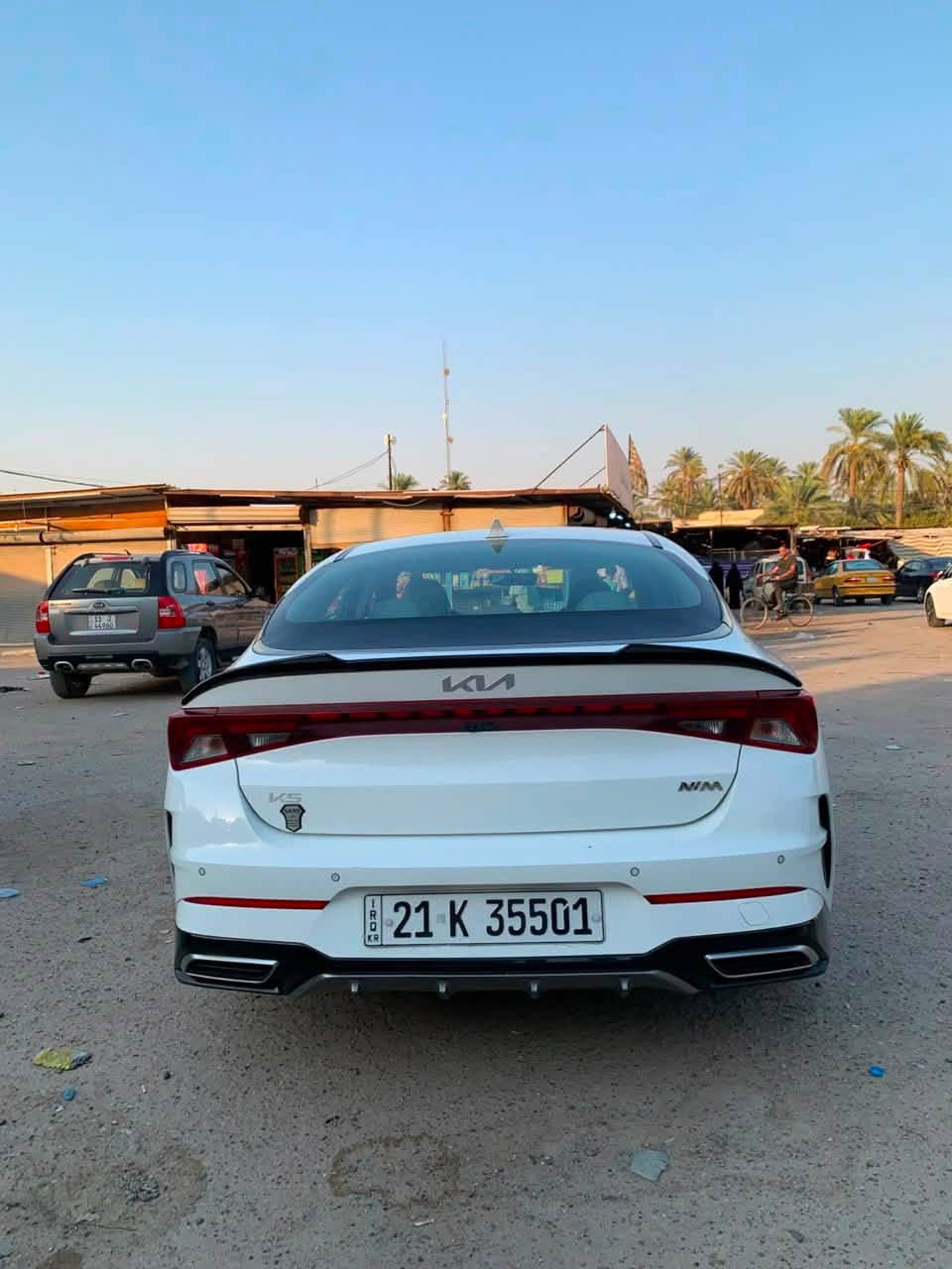 كيا  K5 🚘
موديل 2023 خليجي
مكينه 2000 دوش ✅

رقم سليمانيه 

مواصفات السيارة_
• تشغيل عن بعد 
• ⁠بصمه عدد 2
• ⁠ويل كروم
• ⁠انارة ترحيب عند الأقتراب
• ⁠صندوق ذكي يفتح عند الأقتراب
• (درايف مود ) ⁠5 انضمة قياده
• ⁠شاشه كبيره car blay + كامره دواره
• ⁠حساس خلفي  
• ⁠⁠مانع انزلاق
• ⁠تبريد قطعتين
• ⁠اشارة بالمري + شفط
• ⁠مخارج USB
• ⁠فول تحكم ستيرن +كروس سرعه 
• بك لايت لد متصل⁠✨
• ⁠كرسي السائق كهرباء
• ⁠ ⁠
اخوان السياره كفاله عامه (عدا بارد قليل

✨السياره على وضع الشركه برغي واحد ممفتوح ✅
  مكان السياره بابل أو كربلاء

***********
