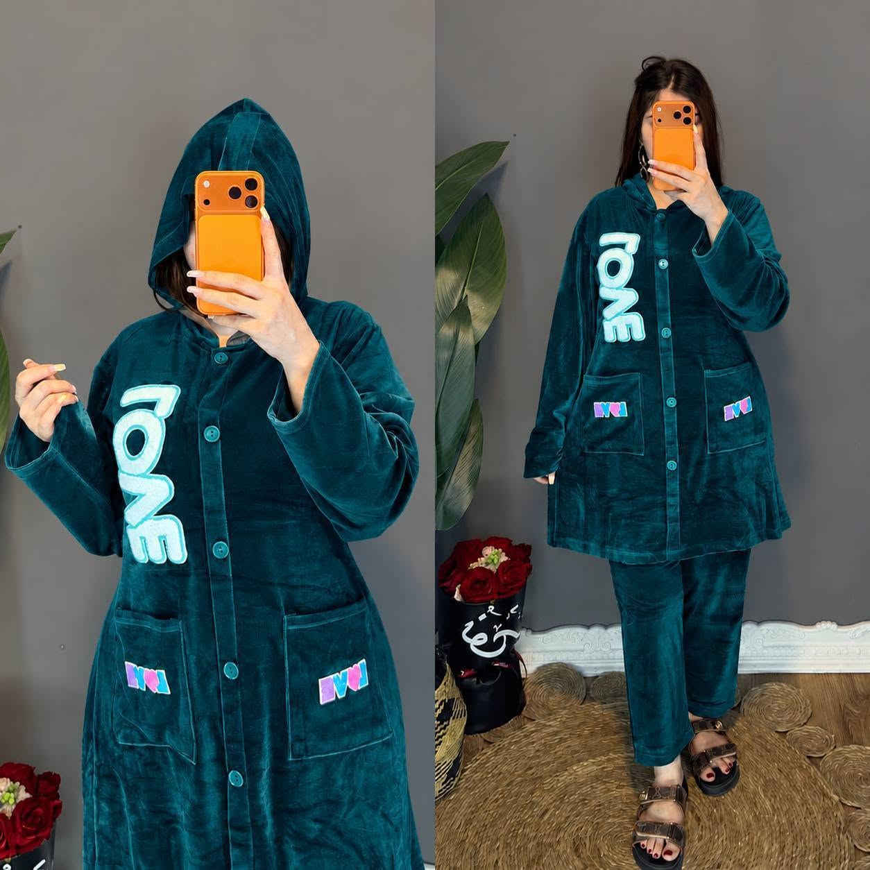 تراك نسائي • مخمل ثقيل • مقاسات L-3XL