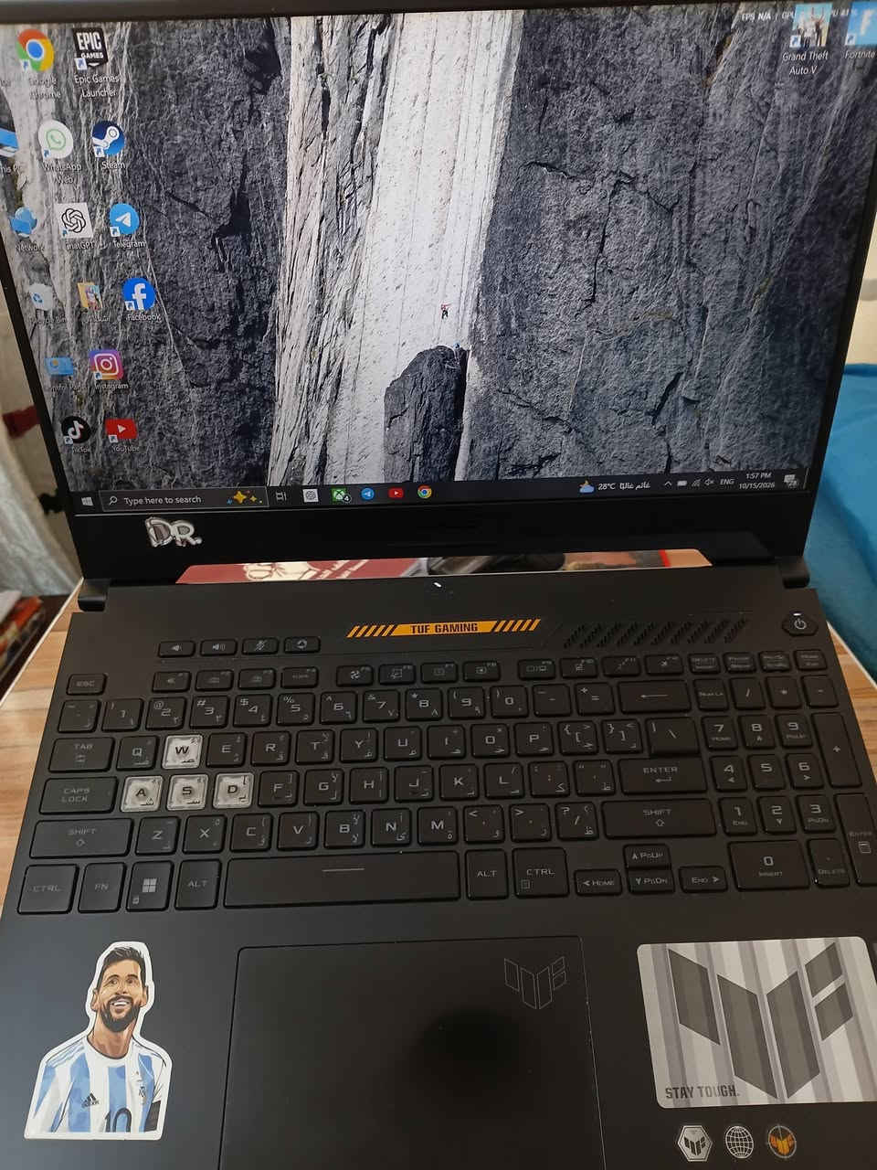 اسوس TUF F15 • RTX 3050Ti • كيبورد ضوئي