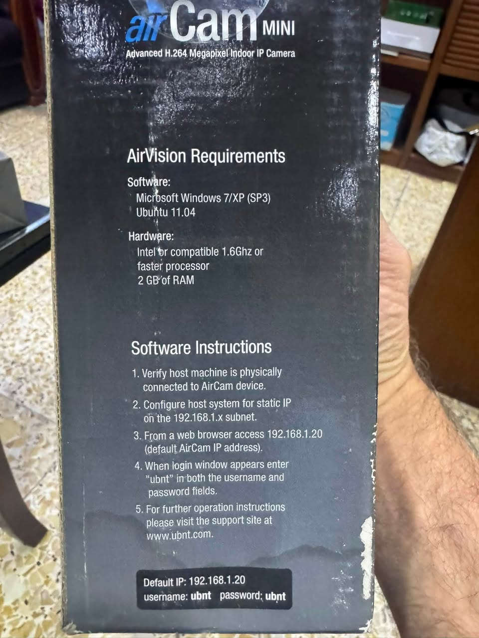 كاميرات مراقبة ubnt
يتوفر كاميرات مراقبة نوع 
Aircam mini منظدية
Aircam dome سقفية
Unifi access point outdoor 5 سعر ٥٥ الف 

اسعار الكاميرات ٤٠ الف دينار للقطعة 

للاستفسار الاتصال بالرقم
***********
