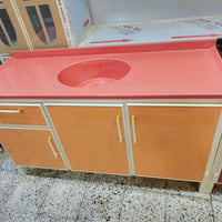 سنك ١٥٠سم • مرمر ثقيل • اسود رصاصي اوفايت