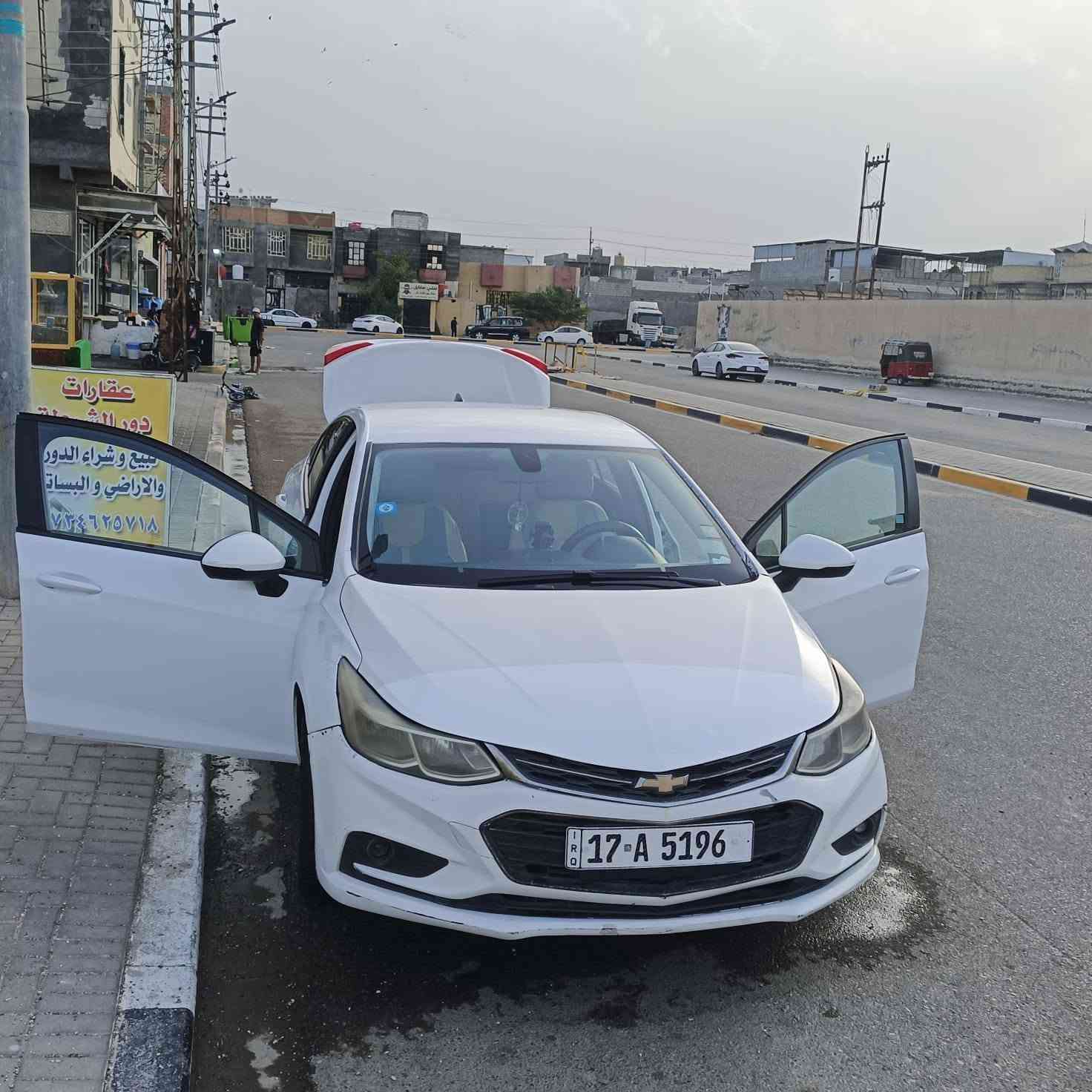 السلام عليكم
سيارة شفر كروز مديل 2019 للبيع 
مبدل بنيد وجاملق وارد امريكي
مكينه 1400
تبريد تدفئة شغاله 
طخم تاير جديد
للتواصل 
***********
