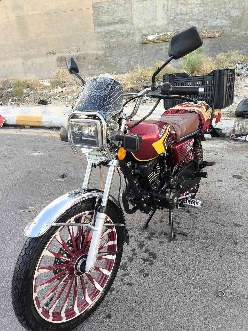 دراجه موديل 26؟/محرك 200 شرط تروح تفحص كلشي بيه بلادي وشغال شاشه شغاله 0776208059 تواصل
