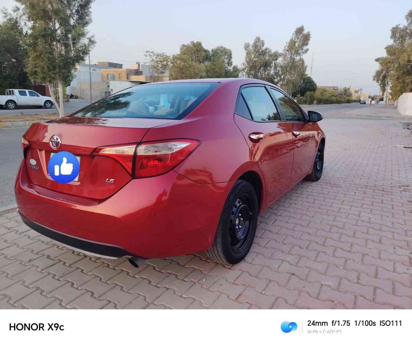 سلام عليكم كورلا للبيع موديل2018
***********
رقم اربيل
ماشيه150 ميل
ضرر بونيد فقط
بدون دواخل بدون أيرباك 
كير مكينه كفاله 
حجر رادار بلاد
سياره جاهز 
مكانها ديالى خانقين

نص مكتوب في الصور:
- HONOR X9c
- 24mm f/1.75 1/264s ISO100
- ١٨:٣٥ ١٠/٠٨/٢٠٢٦
- HONOR X9c 24mm f/1.75 1/144s ISO100 ١٨:٣٥ ١٠/٠٨/٢٠٢٦
- HONOR X9c 24mm f/1.75 1/100s ISO111 ١٨:٣٥ ١٠/٠٨/٢٠٢٦
- 24mm f/1.75 1/900s ISO681
- ١٨:٣٦ ١٠/٨/٢٠٢٤
- HONOR X9c 24mm f/1.75 1/100s ISO117 18:36 10/08/2026
- HONOR X9c 24mm f/1.75 1/100s ISO172 ١٨:٣٦ ١٠/٠٨/٢٠٢٤
- HONOR X9c 24mm f/1.75 1/100s ISO575 18:37 10/08/2026
- HONOR X9c 24mm f/1.75 1/100s ISO378 ١٨:٣٦ ٢٠٢٠/٠٨/٢٠٢٦