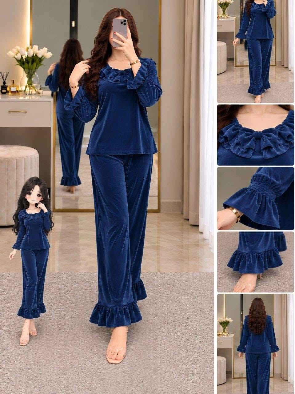 تراك نسائي • جلد الارنب • مقاسات L-2XL
