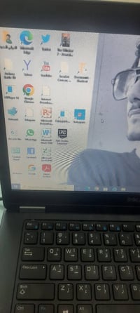 لابتوب ديل انتل 5 الجيل ال6 للبيع ذاكره 256 شاشه منفصله 2G تشغل جميع ا...