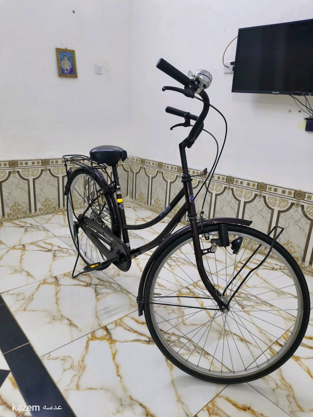 باسكل للبيع فول نضافه موديل ٢٠٢٠ السعر ١٦٠ وبيه مجال للشراي  العنوان قضاء الشطره حي الكوفه
شنو الموديل/البراند بالضبط مال البايسكل؟ وإذا تگدر تذكر المقاس همين.: 
٢٠٢٠
البايسكل بيها أي خلل أو خدوش/ضربات مخفية غير اللي مبين بالصور، لو كله مضبوط؟: 
نظيف 
الفرامل والسلسلة والعجل شغلهم تمام لو يحتاجون صيانة أو تبديل شي؟: 
تشتغل تمام
وين مكان الاستلام بالضبط وهل التوصيل متوفر إذا المشتري من خارج الشطرة؟: 
بالشطرة
السعر 160 نهائي لو بيه مجال للتفاوض، وشامل الملحقات الظاهرة مثل الجرس/الحمالة لو لا؟: 
قابل للتفاوض