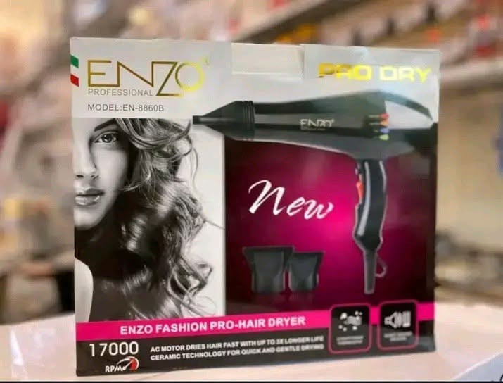 💨🔥 شسور ENZO  الاحترافي 🔥💨
✅ محرك قوي يمنح تدفق هواء سريع للتجفيف
✅ درجات حرارة متعددة (حار / دافئ / بارد)
✅ مناسب لتجفيف وتصفيف الشعر
✅ تصميم خفيف ومريح للاستخدام اليومي
✅ سلك طويل لسهولة الحركة أثناء الاستخدام
✅ مناسب للبيت وصالونات الحلاقة
🚚 توصيل إلى جميع محافظات العراق
💰 السعر: 25,000 دينار عراقي فقط
📲 للطلب والاستفسار:
***********

