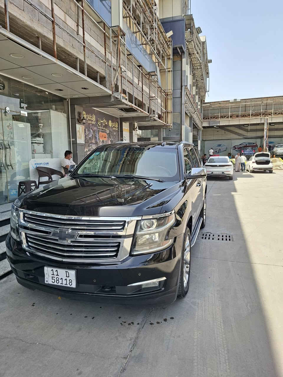 السلام عليكم
تاهو خليج فول بريمير رقم بغداد بأسمي 
ماشيه 120 Km
كفاله عامه من صبغ تبديل وحادث 
***********
واتساب واتصال
