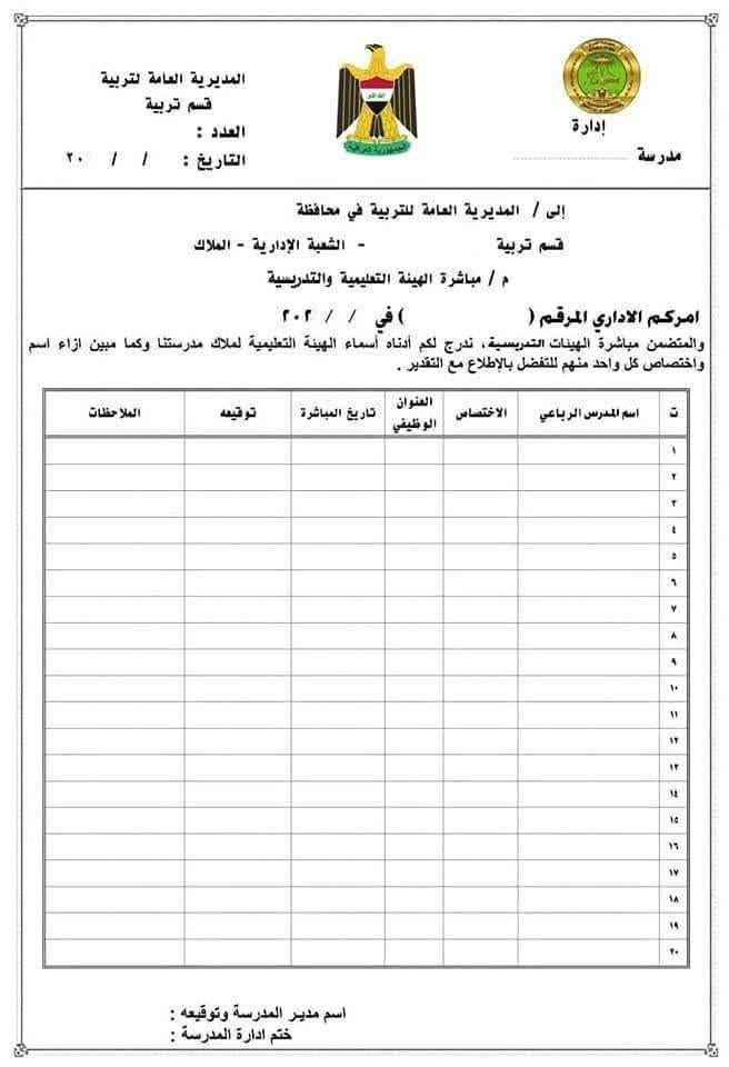 🔴 مع اقتراب العام الدراسي الجديد 2026-2027

يوفر لكم مكتب محمد العبودي 🎓✨

🔵 تجهيز الملازم الدراسية لاي مدرس يرغب بسحب ملازم وطباعتها ونشرها واسعار رمزية. 
✍️الى كافة أدارات المدارس وللمدرسين يتوفر لدينا
استمراية بالدوام 
مباشرة الكوادر المدرسية 
انفكاك المدرسين 
تصميم وطبع سجلات المدرسين حسب الطلب 
،،،،،،،،،،،،،،،، 
تجهيز معاملات الطلاب الجدد واستمارة القبول وصور 
عن طريق الكوادر التربوية تخفيض خاص بالاسعار.. 

🟡 تفضلوا بزيارتنا لتجهيز  بسرعة وسهولة!

📍 العنوان:
#الشطرة – شارع دبي – قرب مدرسة القمة الأهلية
للاستفسار والتقديم ***********
