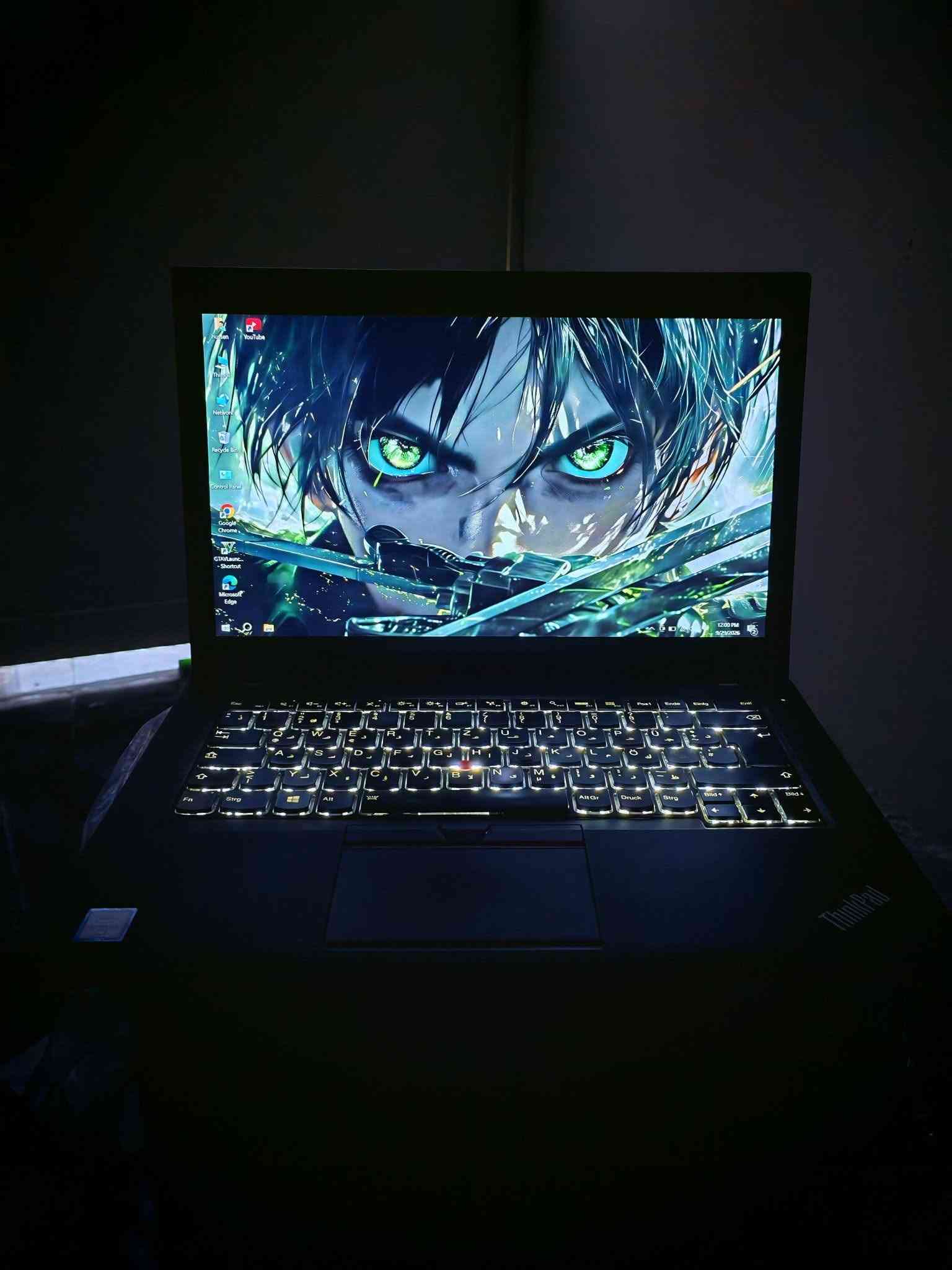 لابتوب Lenovo
معالج 
Cori5 gel6 جيل سادس
RAM 8 DDR4
هارد 750 HDD السريع مو البطيئ
كارت شاشه
 intel 4G حجم 
يحتوي على دبل بطاريه داخليه + خارجيه ينطي من 2 ونص ساعه فما فوك
حجم شاشه 14.6 FHD
كيبورد ضوئي + عربي إنكليزي
شاحنته الاصليه
سعره 160 قفل
مكاني بغداد
توصيل متوفر
رقم ***********

نص مكتوب في الصور:
- DirectX Diagnostic Tool System Display Sound Input This tool reports detailed information about the DirectX components and drivers installed on your system. If you know what area is causing the problem, click the appropriate tab above. Otherwise, you can use the "Next Page" button below to visit each page in sequence. System Information Current Date/Time: Tuesday, September 29, 2026, 12:29:05 PM Computer Name: DESKTOP-DLIT93H Operating System: Windows 10 Pro 64-bit (10.0, Build 19045) Language: English (Regional Setting: English) System Manufacturer: LENOVO System Model: 20FMS0VG25 BIOS: R06ET67W (v1.41) Processor: n/a Memory: 8192MB RAM Page file: 2116MB used, 7296MB available DirectX Version: DirectX 12 Check for WHQL digital signatures DxDiag 10.00.19041.5794 64-bit Unicode Copyright © Microsoft. All rights reserved. Help Next Page Save All Information... Exit
- About Installed RAM 8.00 GB DDR3 Processor Intel(R) Core(TM) i5-6300U CPU @ 2.40GHz 2.50 GHz Graphics Card 128 MB Intel(R) HD Graphics 520 Storage 699 GB 109 GB of 699 GB used DESKTOP-DLIT93H 20FMS0VG25 Rename this PC Copy Device Specifications Device Name DESKTOP-DLIT93H Processor Intel(R) Core(TM) i5-6300U CPU @ 2.40GHz 2.50 GHz Installed RAM 8.00 GB (7.38 GB usable) Graphics Card Intel(R) HD Graphics 520 (128 MB) Storage 699 GB HDD ST750LM022 HN-M750MBB Device ID E5CF9151-4C2A-4649-B46E-DB09F3B41EBE Product ID 00330-50340-77902-AAOEM System Type 64-bit operating system, x64-based processor Pen and touch No pen or touch input is available for this display Device Manager Remote desktop System protection Advanced system settings Rename this PC (advanced) Help from the web Finding out how many cores my processor has Checking multiple Languages supp Checking multiple Languages supp Get help Give feedback