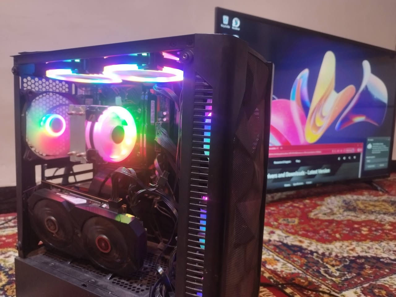 كرت شاشة rx590 8gb Phantom
غير مجدد
نظيف الكرت ما مستخدم هواي
جبته جديد حته تعاريف بعدني ما منزله سعر 110

نص مكتوب في الصور:
- Device Manager
- File Action View Help
- DESKTOP-0EGOCE2
- > Bluetooth
- > Computer
- > Disk drives
- v Display adapters
- Microsoft Basic Display Adapter
- > Firmware
- > Human Interface Devices
- > IDE ATA/ATAPI controllers
- > Keyboards
- > Mice and other pointing devices
- > Monitors
- > Network adapters
- v Other devices
- Base System Device