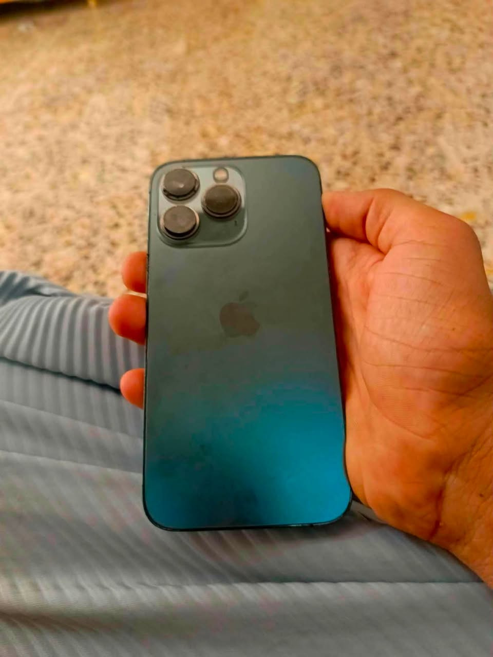 سلام عليكم
iPhone 13 Pro فقط 
ملحقات كفر شفاف وكيبل فقط 

ذاكرة 256 

دبل شريحة

مستبدل شاشه اصلية120 فريم 
 
ببجي120 فريم 
وبطارية 
سعر 375 بي مجال كلش بسيط
أو مراوس ب poco x7 512 أو 22الترا
فيس إيدي شغال
رقمي ***********
مكاني بغداد زعفرانية
