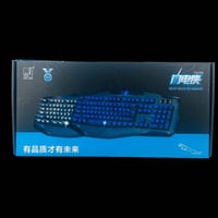 ⌨️ كيبورد Gaming بإضاءة LED زرقاء تصميم أنيق وأزرار مريحة 💻 متوافق مع ...