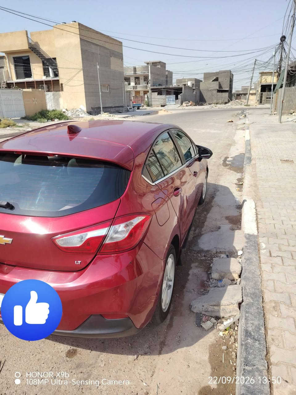 السلام عليکم شوفرلیت کروز رقم بغداد حرة حادث بسيط 
السعر 83 وبي مجال مودیل 18 فول مواصفات 111
المواصفات:
سستم صوت Bose
فتحة سقف بصمات 5 وتشغيل عن بعد + تشغیل تبرید تدفئة كشنات + تشغلها عن بعد بالشتة شاشة الحجم الجبير اندروید وكاربلي+ شاشة معلومات
لايتات  دشبول بریمیر تدفئة تبريد شغال 100% ثلج کشن کهرباء
بس بانزین محسن ودهن اصلي وباقي التفاصيل بالخاص الحادث مالته / سنويه صاقطه / مصفره غرامات
***********
بغداد المحمودية

نص مكتوب في الصور:
- HONOR X9b
- 108MP Ultra-Sensing Camera
- 22/09/2026 13:50
- HONOR X9b 108MP Ultra-Sensing Camera 22/09/2026 13:50
- O HONOR X9b 108MP Ultra-Sensing Camera 22/09/2026 13:50
- HONOR X9b 108MP Ultra-Sensing Camera 22/09/2026 13:49
